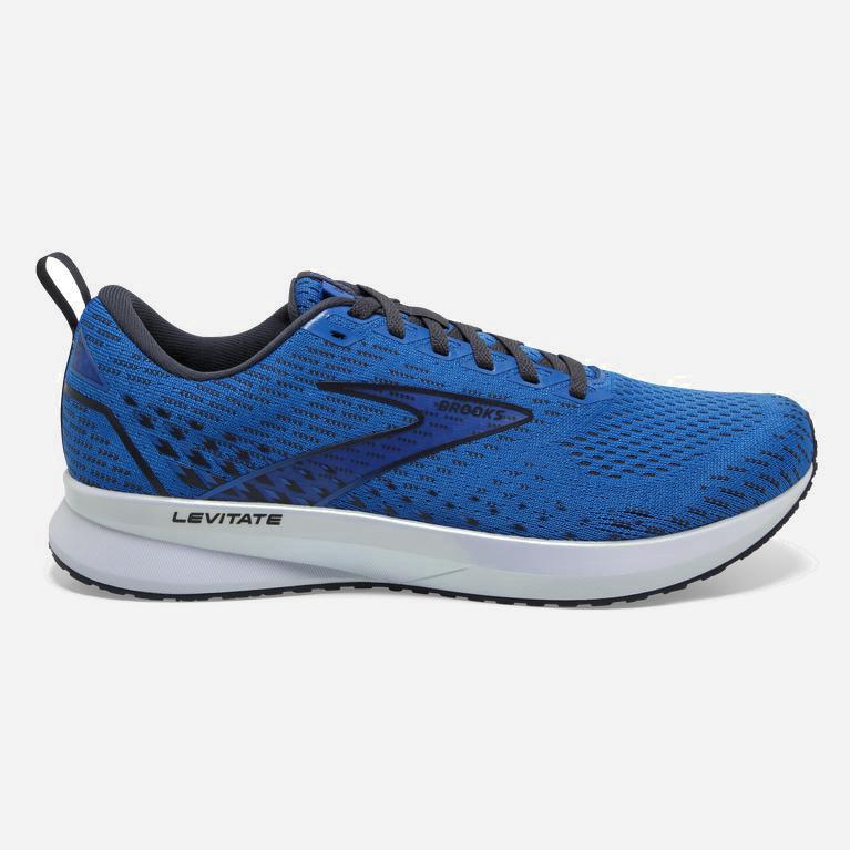 Tenis Brooks Levitate 5 - Zapatillas Para Correr En Asfalto Hombre - Azules / Blancas (TXIG-69048)